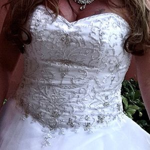 Beautiful Princess wedding dress, worn for a beach wedding